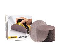 Mirka Abranet Grille abrasive Ø 125mm autoagrippant - Grain P800-50 pces - Convient à toutes les ponceuses excentriques et ponceuses 125mm - pour ponçage du bois, mastic, peinture, plastique
