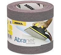 Mirka Rouleau de ponçage Abranet 115 mm x 10 m autoagrippant P240 pour bois, peinture – 1 rouleau