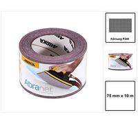 Mirka Rouleau de ponçage Abranet filet 75 mm x 10 m autoagrippant grain P240 1 rouleau