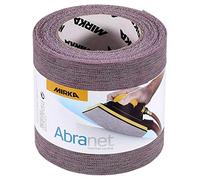 MIRKA Abranet Rouleau de ponçage filet 115 mm x 10 m autoagrippant - grain P100-1 rouleau - pour poncer le bois, le mastic, la peinture, le plastique - 545BY001103R