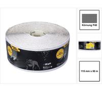 Mirka BASECUT Rouleau de papier abrasif 115 mm x 50 m, P40, Papier abrasif universel ( 2251100140N )