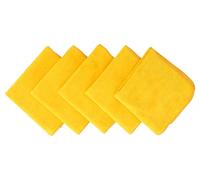 Chiffon de nettoyage en microfibre Mirka Polarshine® Marine / 400 x 400 mm/Jaune / 5 pcs / 7991500111