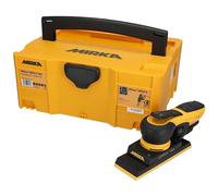 Mirka DEOS II 383 Ponceuse vibrante en coffret 70x198mm 300 W Ponceuse à faibles vibrations pour un ponçage sans poussière du bois, de la construction sèche et du métal avec abrasif auto-agrippant