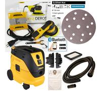 MIRKA Deros 125 150mm 5mm + Aspirateur 1230 L PC + 300x Q Argent Ace