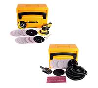 Mirka DEROS 5650CV Ponceuse excentrique 125 mm/150 mm 5,0 Hub sans brosse + kit de solution abrasive + bloc manuel rond + 40 disques abrasifs