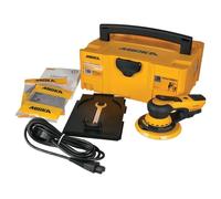 Mirka DEROS 5650CV / Ponceuse excentrique avec aspiration centrale, 2 plateaux de ponçage et autoagrippant dans l'étui/pour papier abrasif Ø 125mm & Ø 150mm / course 5,0mm / MID5650202CA