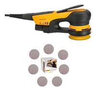 Mirka DEROS II 325 Ponceuse excentrique avec aspiration pour papier abrasif Ø 77mm, course 2,5mm et Abranet Disques abrasifs Ø 77mm autoagrippant, Mix-Pack 5 de chaque grain