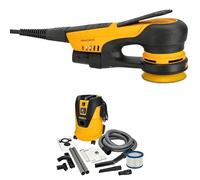 Mirka DEROS II 350 Ponceuse excentrique avec aspiration pour papier abrasif de Ø 77mm / course de 5,0mm Ponceuse excentrique et Aspirateur industriel eau et poussière 25 litres