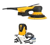 Mirka DEROS II 625 Ponceuse excentrique avec aspiration pour papier abrasif Ø 150mm / course 2,5mm Ponceuse excentrique et Aspirateur industriel eau et poussière 25 litres