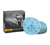 Mirka Disque abrasif auto-agrippant Galaxy 150 mm grain 1000 50 pcs | Papier abrasif pour ponçage précis bois époxy compatible ponceuse Multifit 50 disques grain 1000