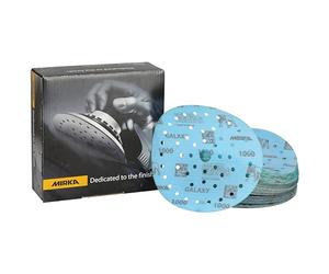 Mirka Disque abrasif auto-agrippant Galaxy 150 mm grain 1000 50 pcs | Papier abrasif pour ponçage précis bois époxy compatible ponceuse Multifit 50 disques grain 1000