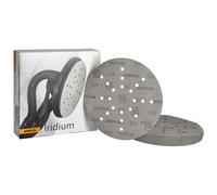 MIRKA Iridium Papier abrasif Ø 225mm autoagrippant Grain 320-25 disques - Pour ponceuse de cloisons sèches mur et plafond - Ponçage de peinture, mastic, apprêt, bois, acier, matériaux minéraux