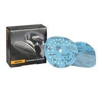 Mirka Galaxy Papier abrasif époxy 125mm autoagrippant grain 1200 pour poncer l'époxy, le bois, l'époxy, le rivertable / 50 pcs disques abrasifs