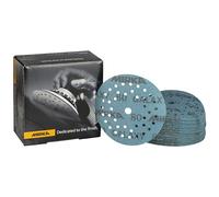 Mirka Galaxy Papier abrasif époxy 125mm autoagrippant grain 80 pour poncer l'époxy, le bois, l'époxy, le rivertable / 50 pcs disques abrasifs