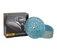Mirka Galaxy Papier abrasif époxy 150mm autoagrippant grain 100 pour poncer l'époxy, le bois, l'époxy, le rivertable / 50 pcs disques abrasifs