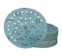 Mirka Galaxy Papier abrasif époxy 150mm autoagrippant grain 180 pour poncer l'époxy, le bois, l'époxy, le rivertable / 50 pcs disques abrasifs