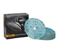 Mirka Galaxy Papier abrasif époxy 150mm autoagrippant grain 500 pour poncer l'époxy, le bois, l'époxy, le rivertable / 50 pcs disques abrasifs