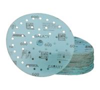 Mirka Galaxy Papier abrasif époxy 150mm autoagrippant grain 600 pour poncer l'époxy, le bois, l'époxy, le rivertable / 50 pcs disques abrasifs