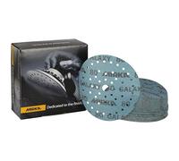 Mirka Galaxy Papier abrasif époxy 150mm autoagrippant grain 80 pour poncer l'époxy, le bois, l'époxy, le rivertable / 50 pcs disques abrasifs