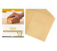 Mirka Gold Feuilles abrasives / 230x280 mm / Grain P180 / 10 pces / Pour poncer le plâtre, le mastic, les panneaux de particules, le bois, la peinture