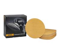 Mirka Gold Papier abrasif universel Ø 150mm / autocollant/grain P150, 100 pces/Pour poncer le plâtre, le mastic, les panneaux de particules, le bois, la peinture