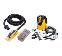 MIRKA Handy Starter-Kit pour ponceuse à main/Ponceuse murale à main avec poignée et Velcro + Aspirateur industriel Aspirateur eau et poussière