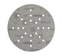 MIRKA Iridium papier abrasif Ø 225mm autoagrippant grain 40-25 disques - Pour ponceuse de cloisons sèches mur et plafond - Ponçage de peinture, mastic, apprêt, bois, acier, matériaux minéraux