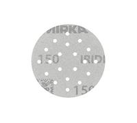 Mirka Iridium Papier abrasif Premium Ø 77mm 20H autoagrippant grain 180, 50 pces/Pour poncer la peinture, le mastic, l'apprêt, le bois, l'acier, les matériaux minéraux, le plastique