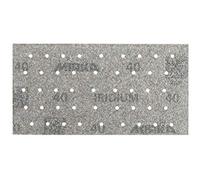 Mirka Iridium Papier abrasif Premium 93x180mm autoagrippant 45 trous, grain 40, 50 pces/Pour poncer la peinture, le mastic, l'apprêt, le bois, l'acier, les matériaux minéraux, le plastique