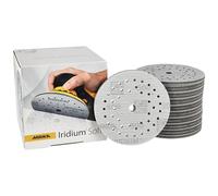 Mirka Iridium Soft Disques abrasifs Ø 125 mm/Grain P500 / autoagrippant Multifit / 20 pièces/Abrasifs à base de mousse pour un ponçage à sec précis, ponçage de vernis, finition