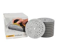 Mirka Iridium Soft Disques abrasifs Ø 125 mm/Grain P600 / autoagrippant Multifit / 20 pièces/Abrasifs à base de mousse pour un ponçage à sec précis, ponçage de vernis, finition