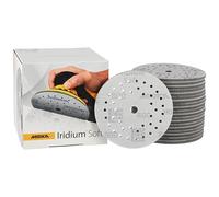 Mirka Iridium Soft Disques abrasifs Ø 125 mm/Grain P800 / autoagrippant Multifit / 20 pièces/Abrasifs à base de mousse pour un ponçage à sec précis, ponçage de vernis, finition