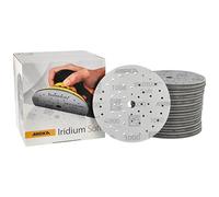 Mirka Iridium Soft Disques abrasifs Ø 150 mm/Grain P1000 / autoagrippant Multifit / 20 pièces/Abrasifs à base de mousse pour un ponçage à sec précis, ponçage de vernis, finition