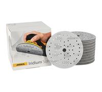 Mirka Iridium Soft Disques abrasifs Ø 150 mm/Grain P1200 / autoagrippant Multifit / 20 pièces/Abrasifs à base de mousse pour un ponçage à sec précis, ponçage de vernis, finition