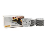 Mirka Iridium Soft Disques abrasifs Ø 77 mm/Grain P1200 / autoagrippant Multifit / 20 pièces/Abrasifs à base de mousse pour un ponçage à sec précis, ponçage de vernis, finition