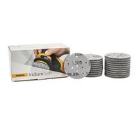 Mirka Iridium Soft Disques abrasifs Ø 77 mm/Grain P1500 / autoagrippant Multifit / 20 pièces/Abrasifs à base de mousse pour un ponçage à sec précis, ponçage de vernis, finition