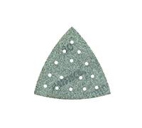 Mirka Iridium Triangle de ponçage Papier abrasif Premium 93x93x93mm 15 trous autoagrippant, grain 40, 50 pcs/Pour poncer la peinture, mastic, apprêt, bois, acier, minéraux, plastique