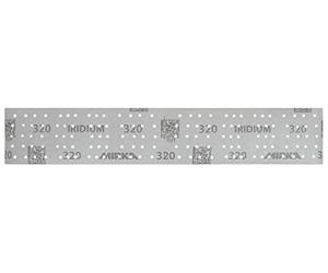 Mirka Lot de 100 bandes abrasives IRIDIUM 70 x 400 mm Grip 140 l perforées