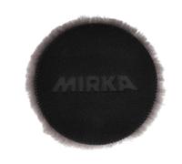 Mirka Lot de 2 coussinets en peau d'agneau Pro Noir 150 mm