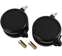 Mirka Lot de 2 roues avant avec frein pour extracteur de poussière 1230, taille 75 mm