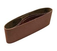 Mirka Lot de 3 bandes abrasives en tissu 100 x 610 mm Grain P60 Rouge