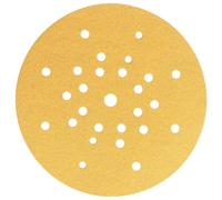 Mirka papier abrasif auto-agrippant Gold Ø 225 mm 27 trous P240 | Papiers abrasifs auto-agrippants Mirka compatibles ponceuses cloison sèche ponçage plâtre mastic panneaux bois peinture