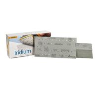Mirka Papier abrasif Iridium auto-agrippant 115x230 mm 55 trous grain 150 | Papier abrasif premium auto-aggrippant 55 trous grain 150 pour peinture mastic apprêt bois acier plastique ponçage efficace