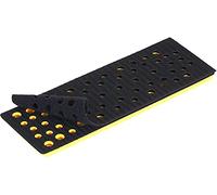 Mirka Patin de ponçage dureté Medium + support de protection 70 x 198 mm autoagrippant pour ponceuses orbitales Mirka DEOS 383CV 48 trous pour un ponçage sans poussière avec des abrasifs en filet