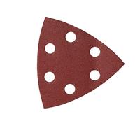 Mirka Ponceuse Delta Papier abrasif Bois 93x93 mm grain P120 5 pcs | Compatible avec ponceuses delta 6 trous auto-aggrippant idéal pour bois métal plastique finition précise grain P120