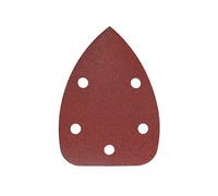 Mirka Red Delta Lot de 5 papiers abrasifs pour ponçage du bois, du métal et du plastique 100 x 140 x 140 mm 5 trous Grain P120