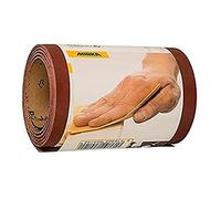 Mirka Red Rouleau de papier abrasif 115mm x 5m / grain P100 / 1 rouleau/Pour le ponçage du bois, du métal et du plastique