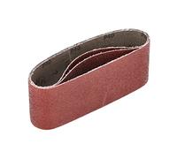 Mirka Rouge 3 x bandes abrasives en tissu 75x457mm / grain P40 / bande abrasive de haute qualité pour ponceuses à bande/pour poncer le bois et le métal
