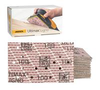 Mirka Ultimax Ligno Feuilles Abrasives 81x133mm, Grain P100, Fixation Auto-Agrippante, Compatibles Ponceuses Orbitales, Lot de 50