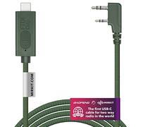Mirkit FTDI Câble de programmation USB-C Baofeng Vert pour clignotant analogique Ham Radio : Baofeng, Mirkit, Wouxun, Kenwood, Archell, Retevis Compatible Windows Mac Ubuntu OS